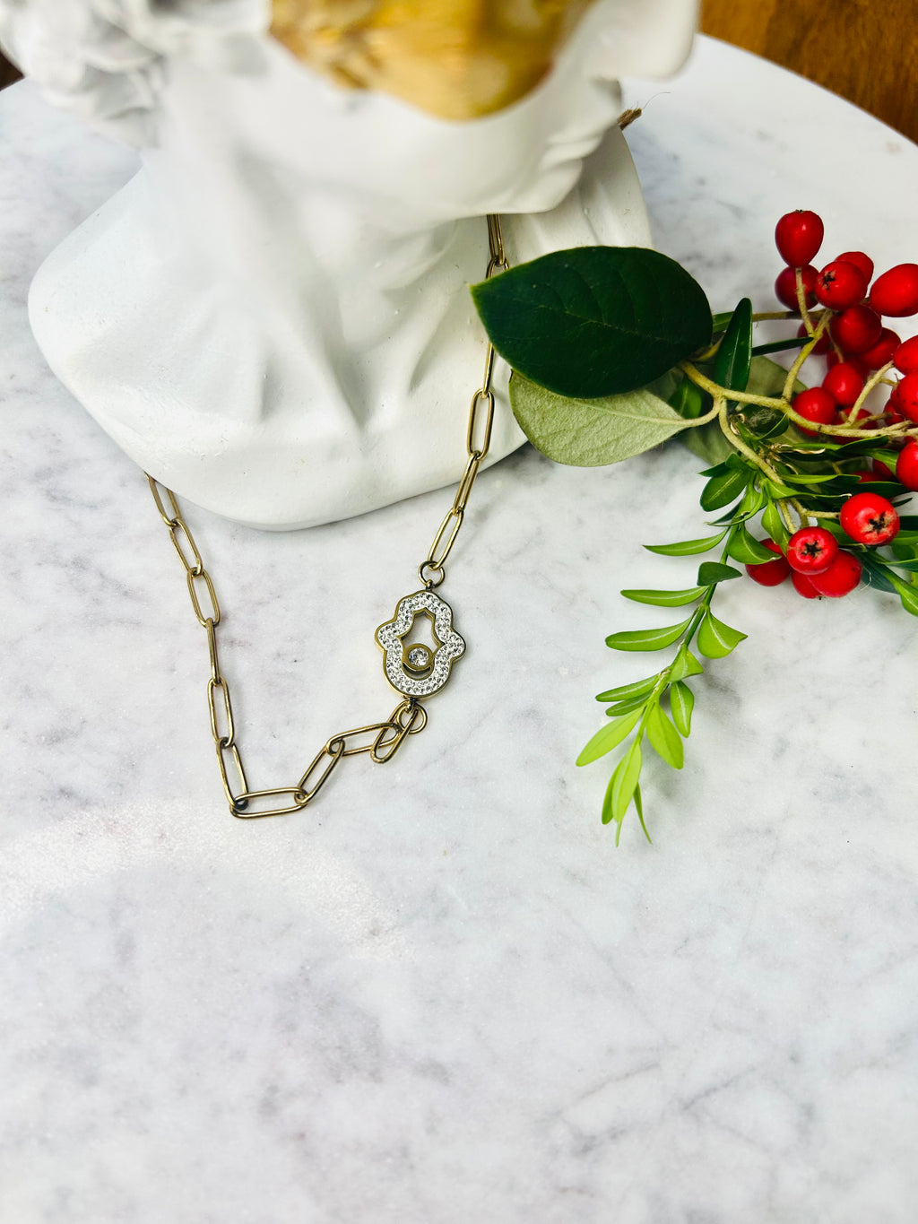Halskette Hand der Fatima – Eleganz & Symbol