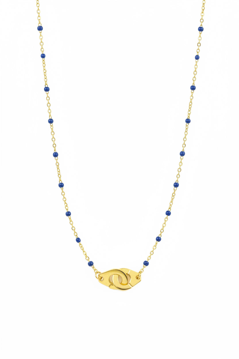 Halskette Handschelle aus Lapislazuli