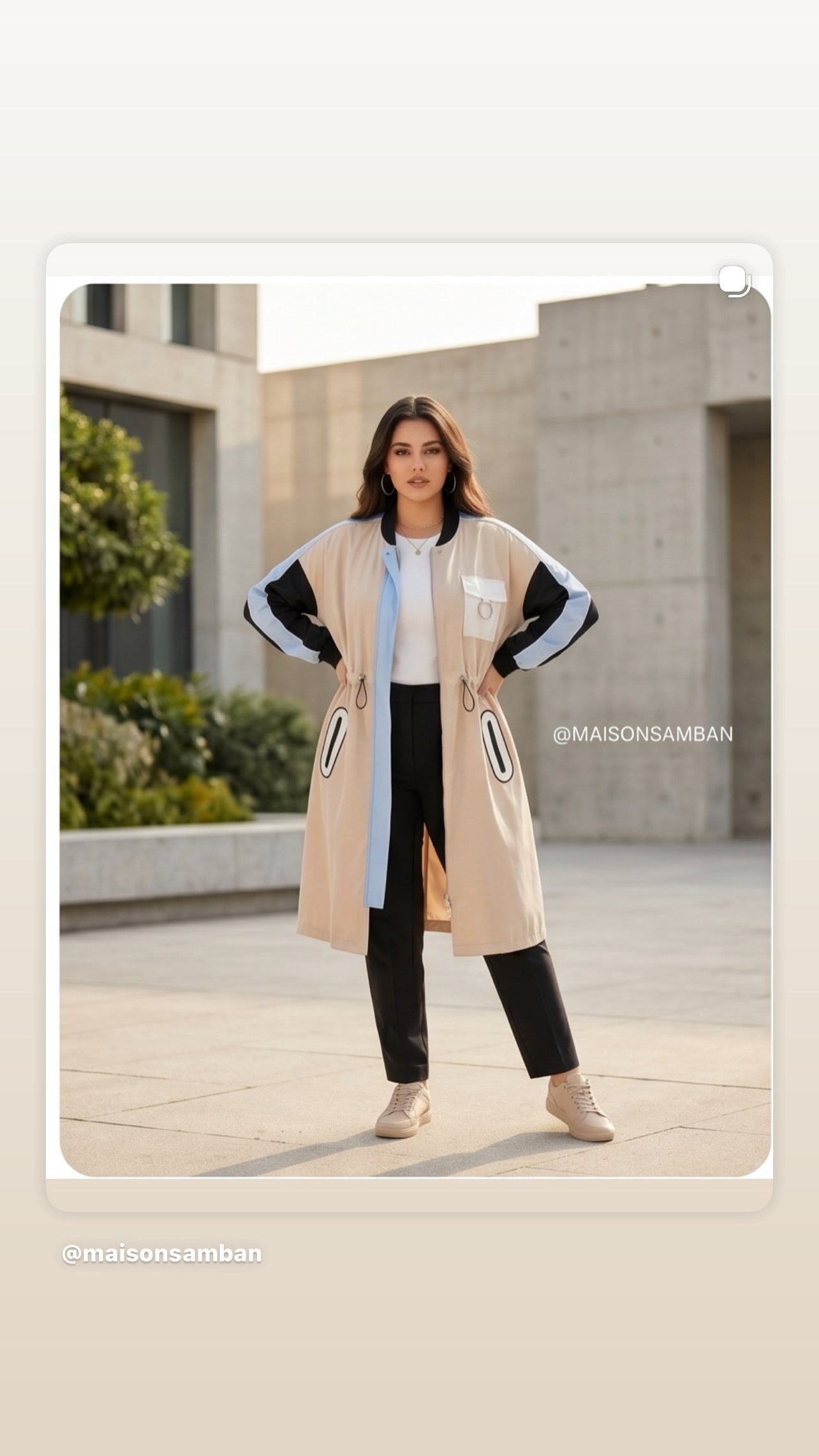 Mehrfarbige Jacke