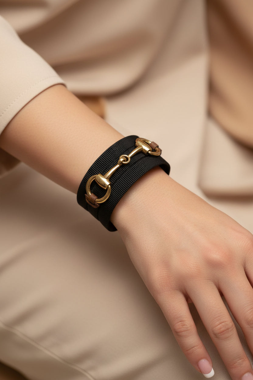 Bracelet Manchette Ryana noir
