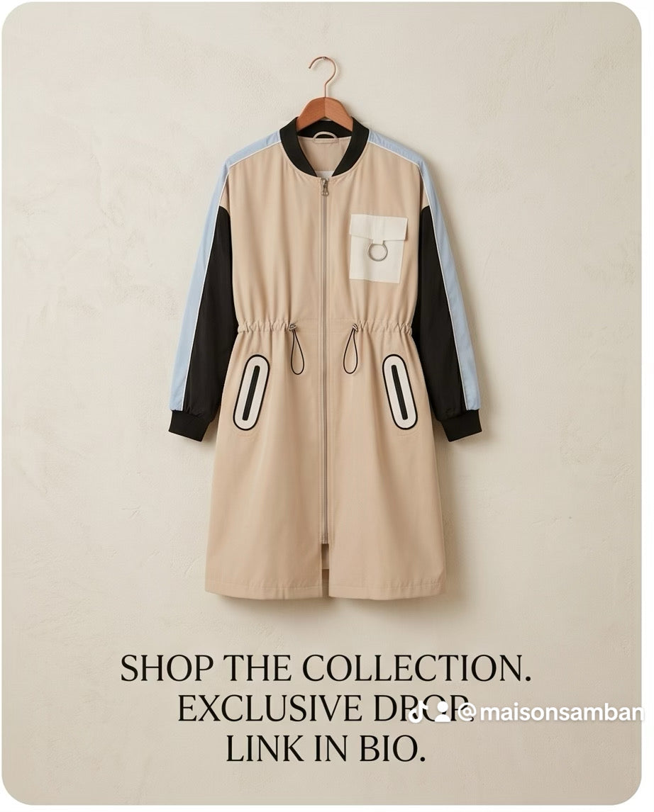 Mehrfarbige Jacke