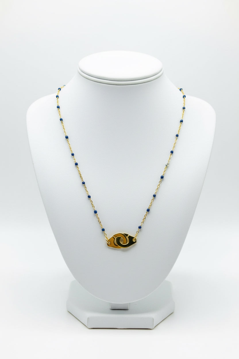 Halskette Handschelle aus Lapislazuli