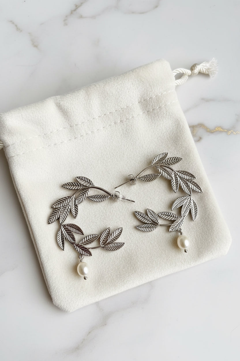 Boucles d’oreilles Athéna-argent