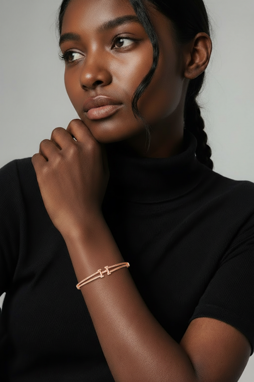 Vergoldetes Armband Estelle