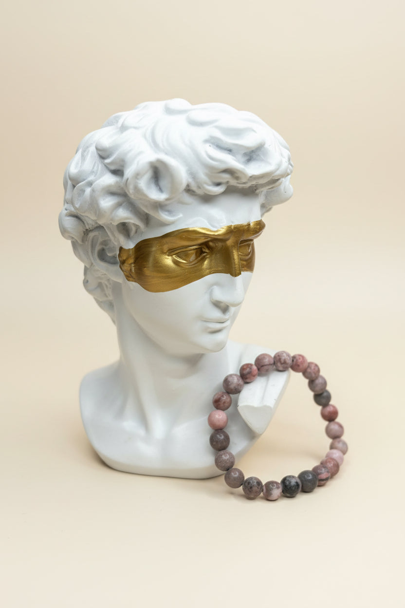 Bracelet en pierre Purple Agate
